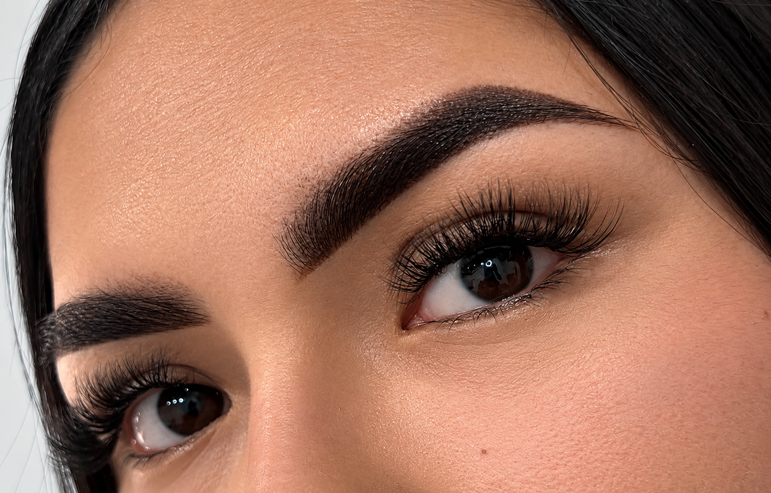 Brow and lash detail by Rivas Glam Studio